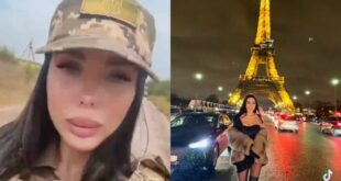 Pendant qu’elle promeut la guerre sur Insta pour les cons d’hommes blancs, cette «femme officier» ukrainienne s’éclate à Paris durant les fêtes