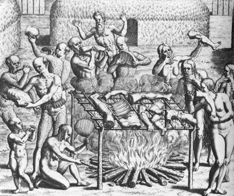 Inexplicable silence sur le cannibalisme indigène en Amérique ou le mythe du  »Bon Sauvage »