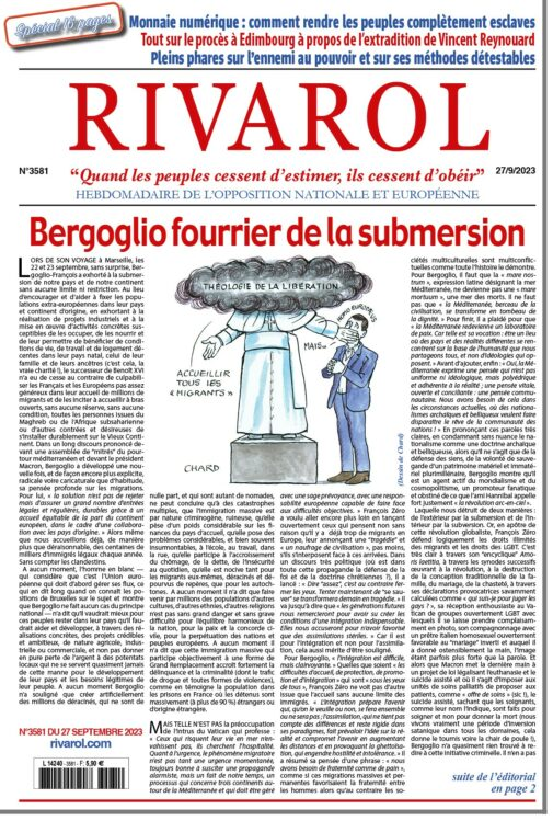Bergoglio fourrier de la submersion