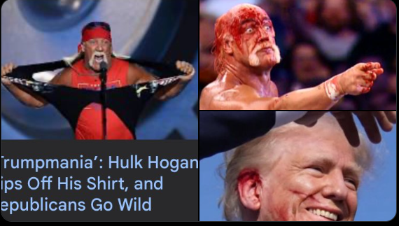 Hulk Hogan fait sensation à la Convention nationale républicaine en arrachant sa chemise et en parlant de la façon dont la Trumpamania va se déchaîner sur vous